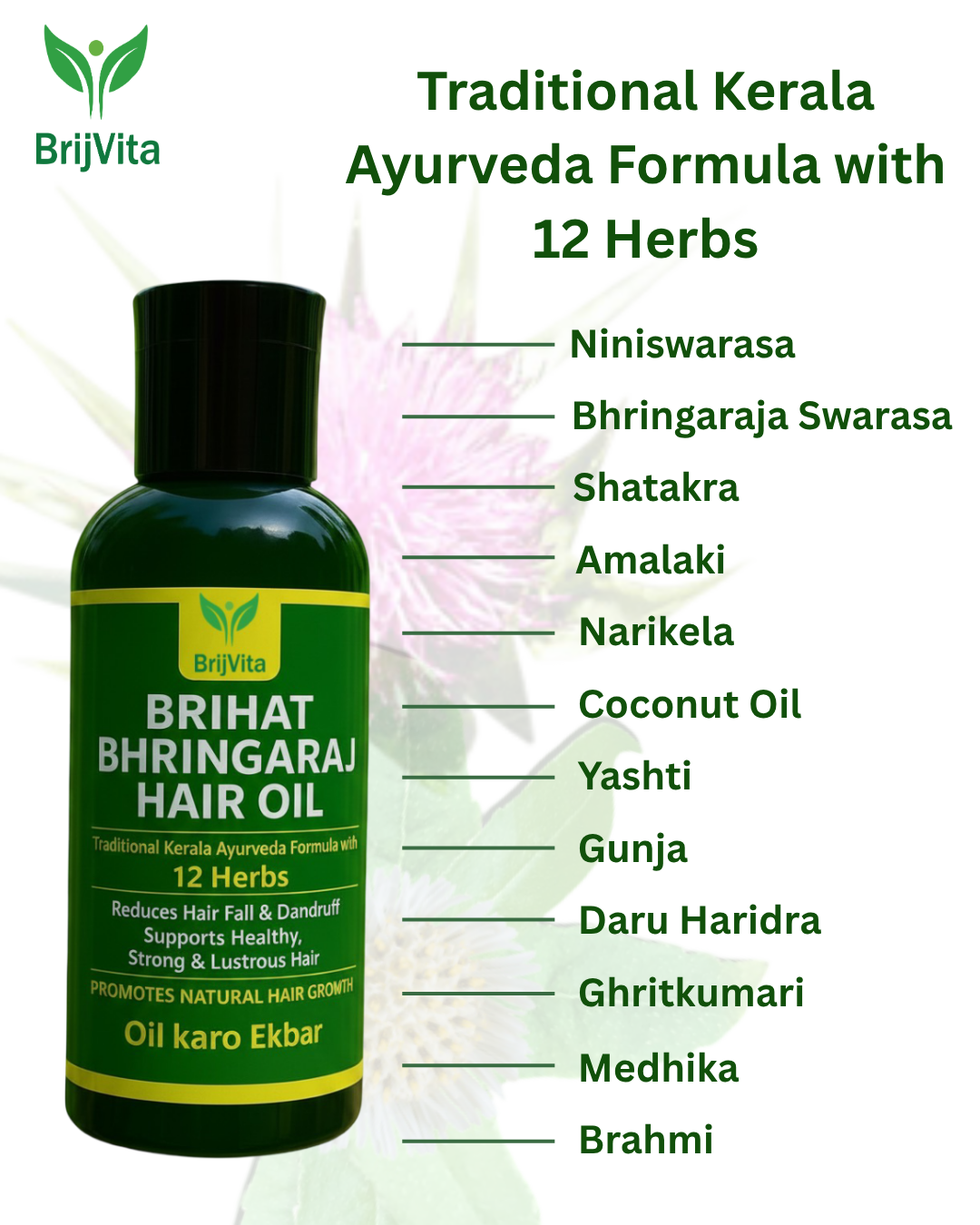 Brihat Bhringaraj Hair Oil - Image 3